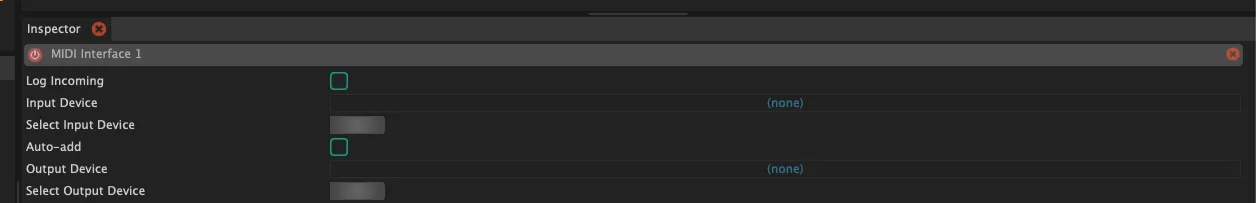 Configuration d'une interface MIDI