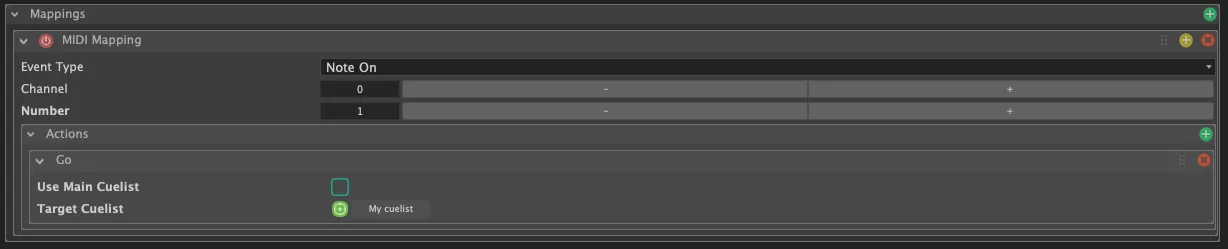 Configuration du mapping d'une interface MIDI