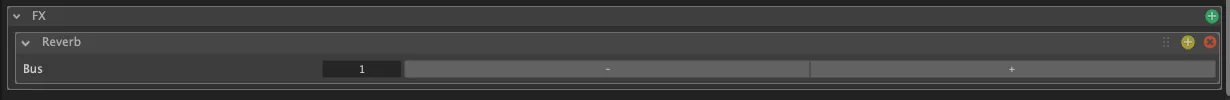Configuration des effets d'une interface Mixer