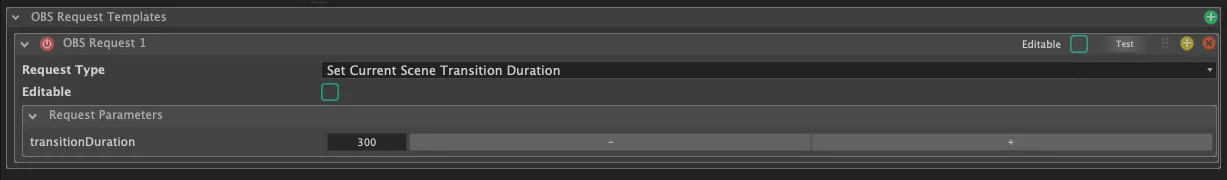 Configuration des templates d'actions OBS